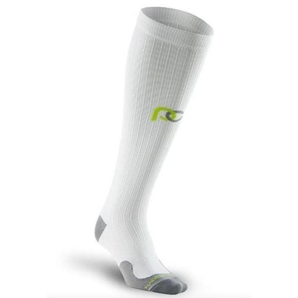 Pro Compression Marathon Wide Calf White OTC Compression Knee Socks sz L/XL